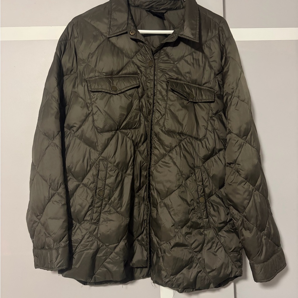Quilted Olive Packable Jacket 32 Degrees
